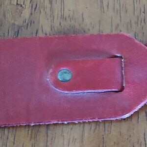 Vintage Red Belt with Buckle